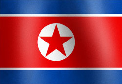 North Korea National Flag Graphic
