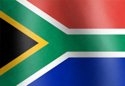 South Africa National Flag Graphic
